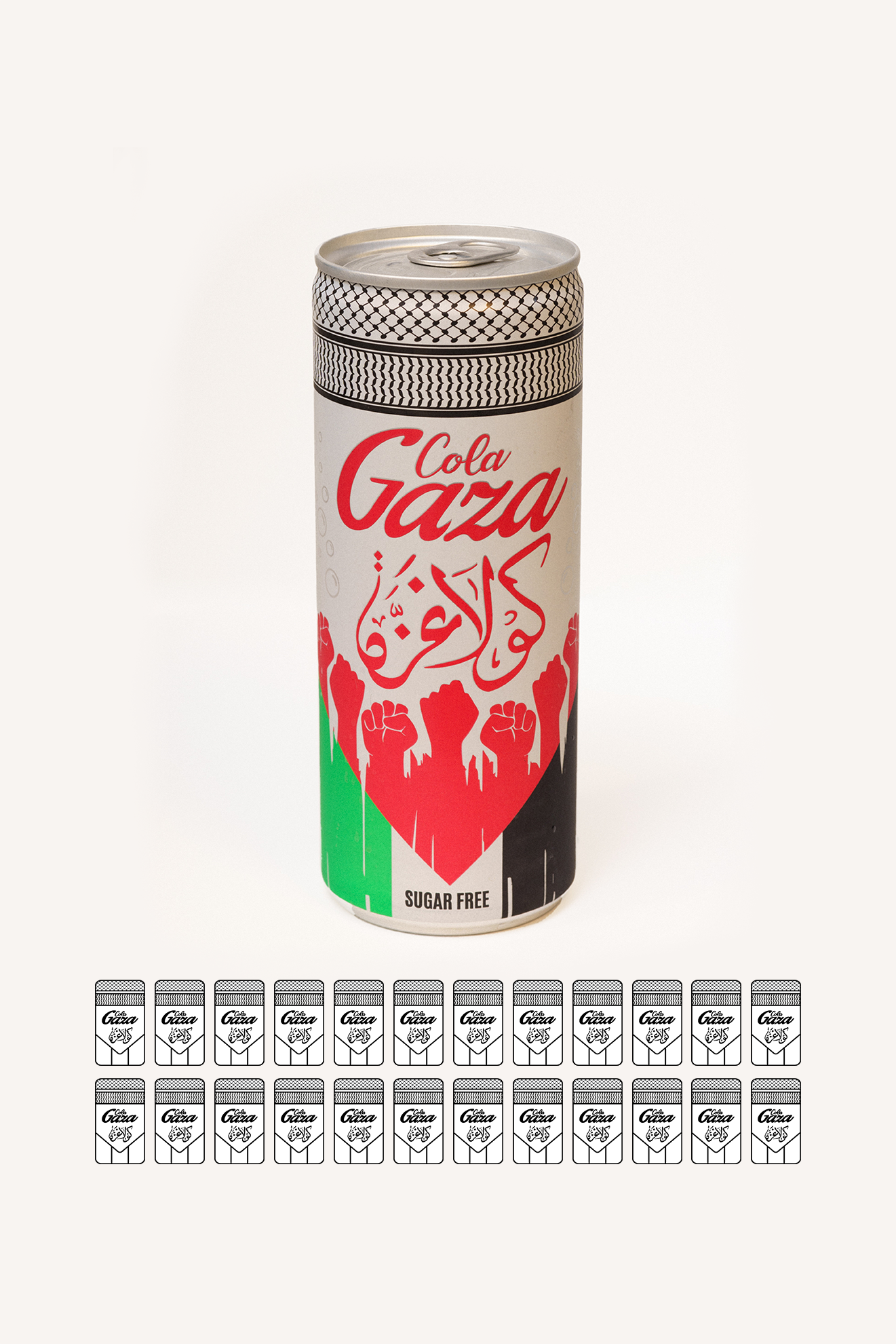 Gaza Cola Sugar Free: 24 Pack