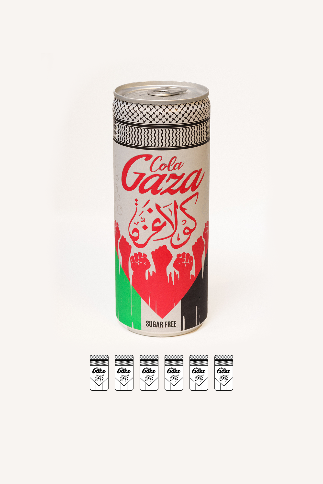 Gaza Cola Sugar Free: 6 Pack